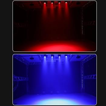 Amazon.co.jp: 舞台照明、7つのLEDライトとLCDスクリーンを備え